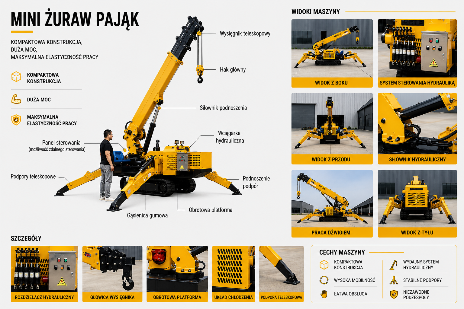 Żuraw pająk KAVERG ZP 100
