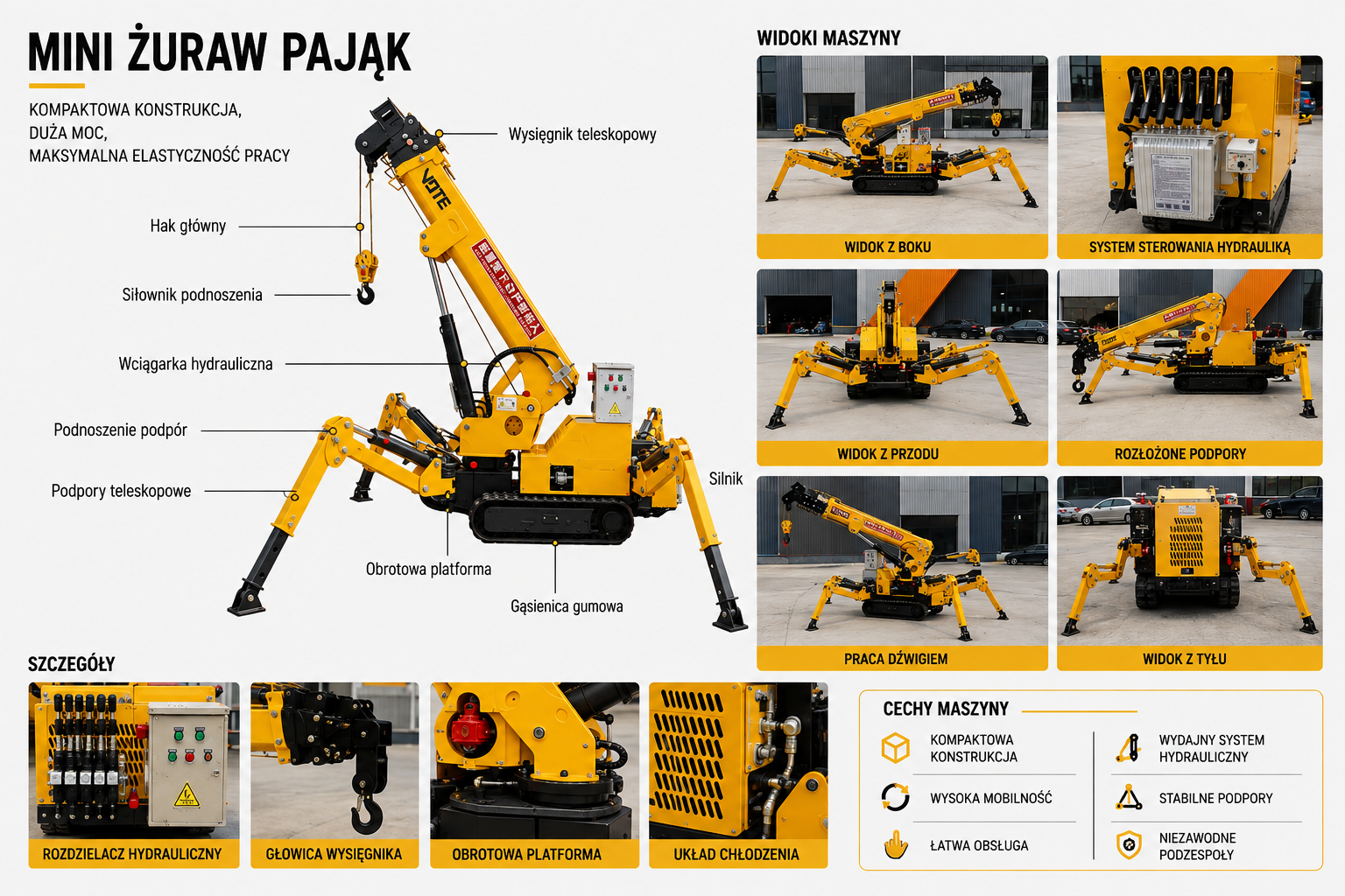 Żuraw pająk KAVERG ZP 15