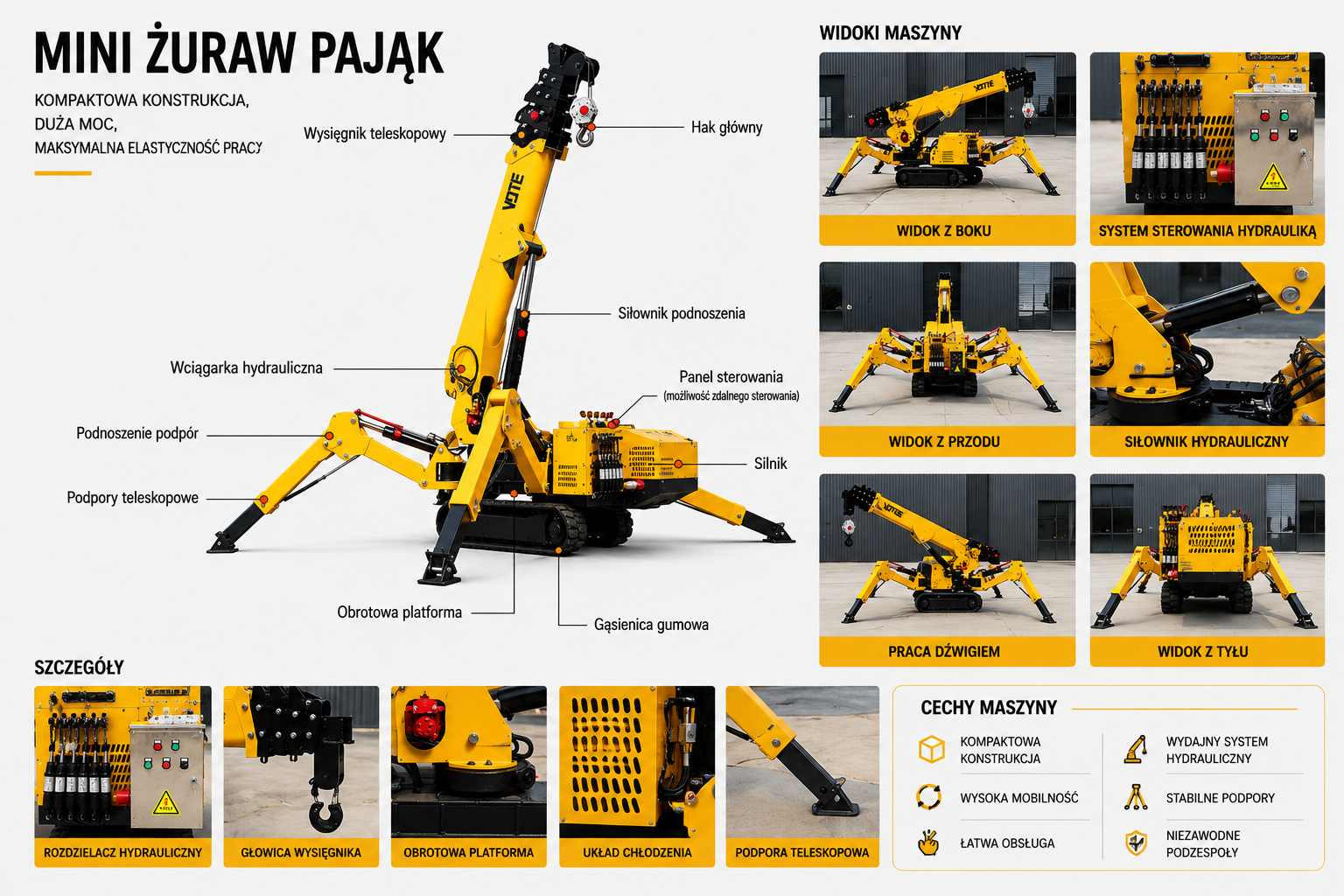 Żuraw pająk KAVERG ZP 30
