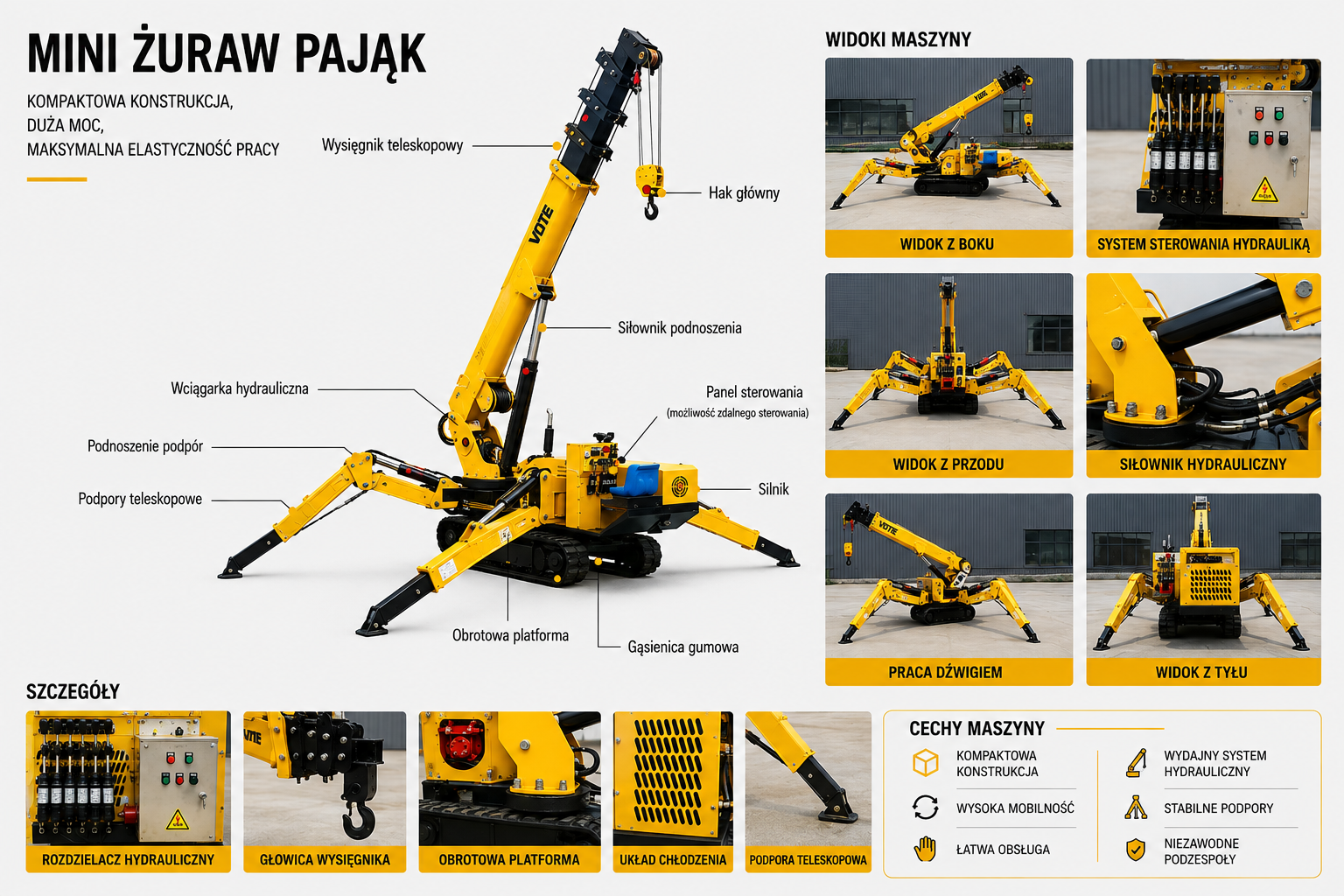 Żuraw pająk KAVERG ZP 50