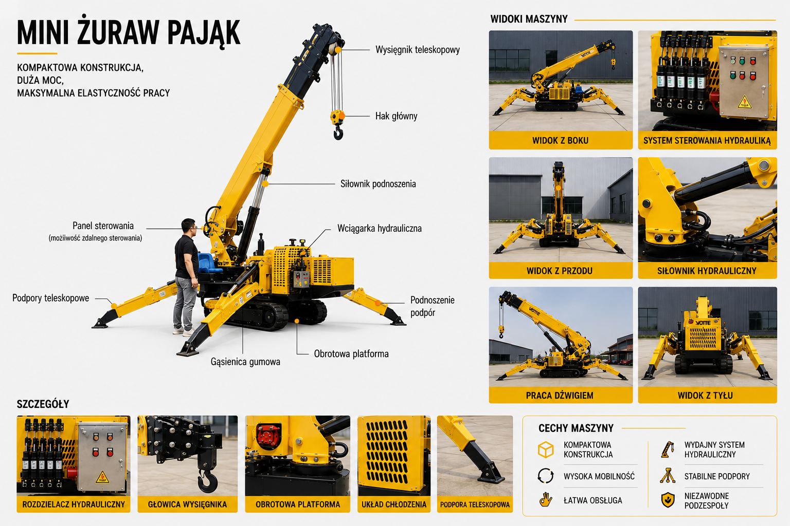 Żuraw pająk KAVERG ZP 80